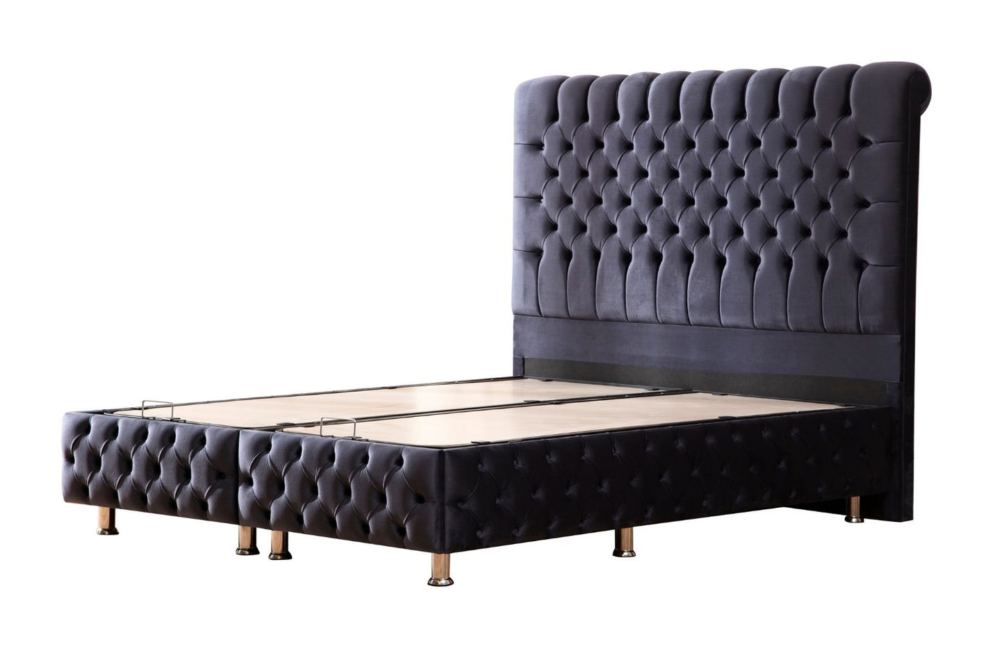 LIT COFFRE LUNA GRIS ANTHRACITE