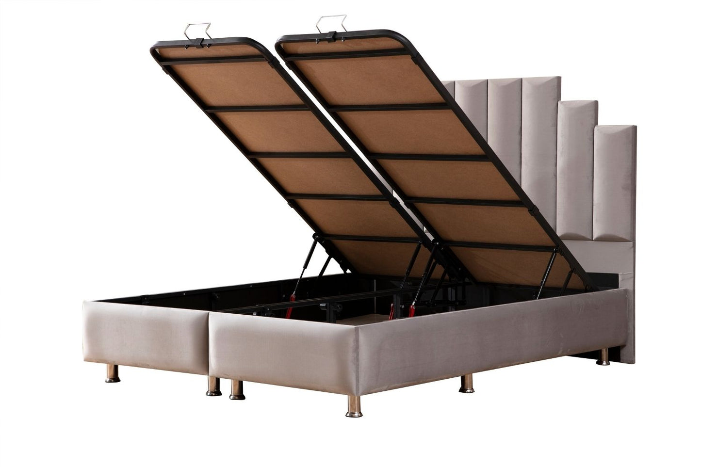 LIT COFFRE NATURA GRIS