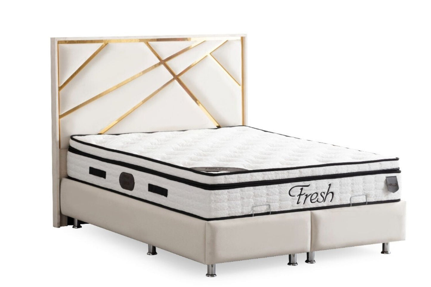 LIT COFFRE PARMA BEIGE CLAIR