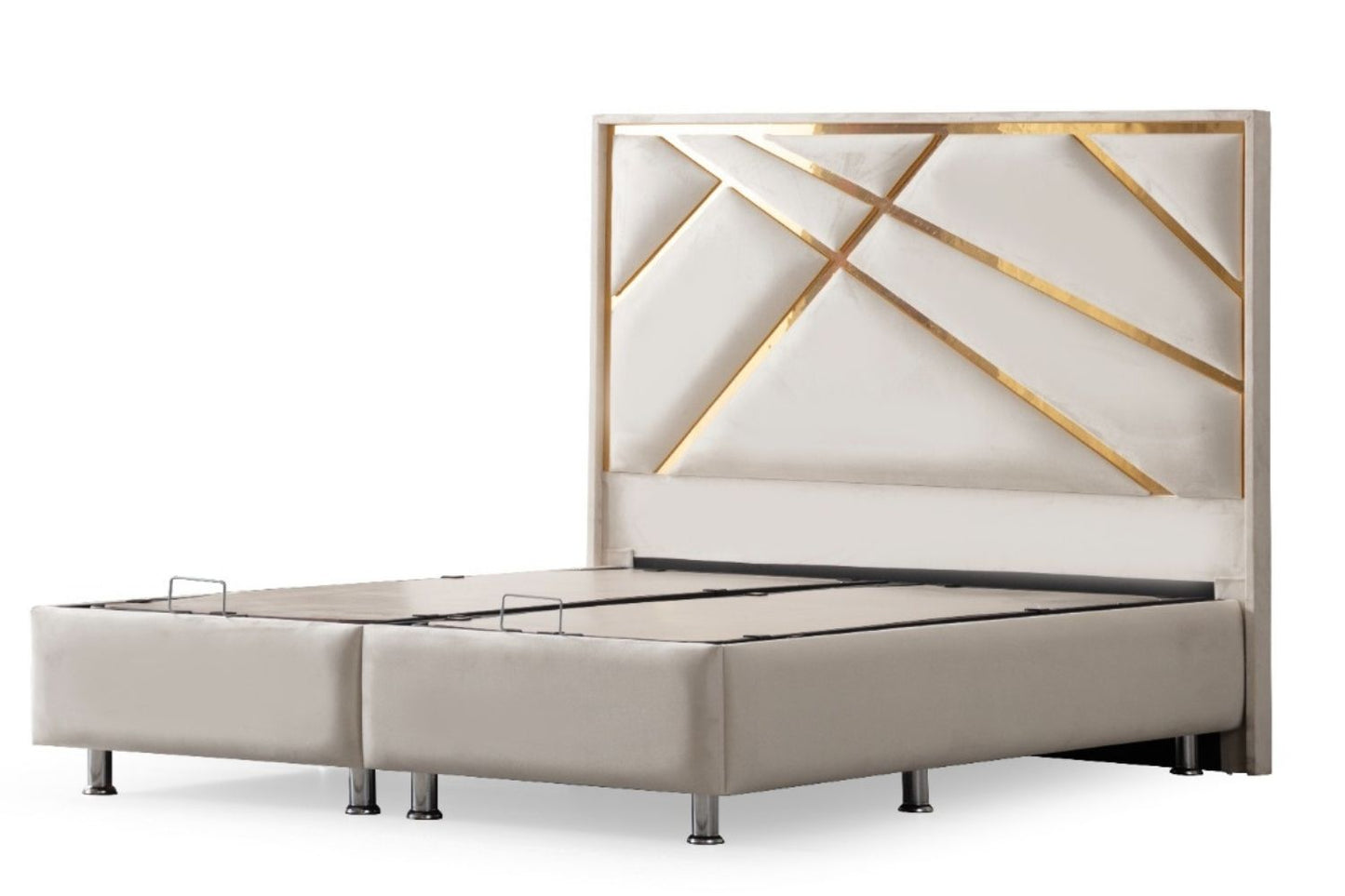 LIT COFFRE PARMA BEIGE CLAIR