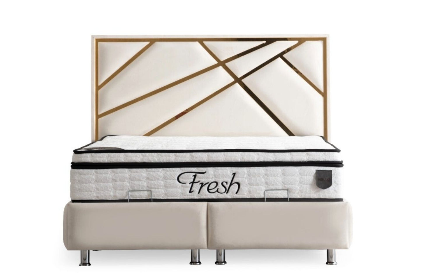 LIT COFFRE PARMA BEIGE CLAIR