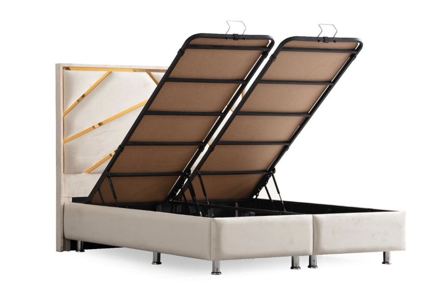LIT COFFRE PARMA BEIGE CLAIR
