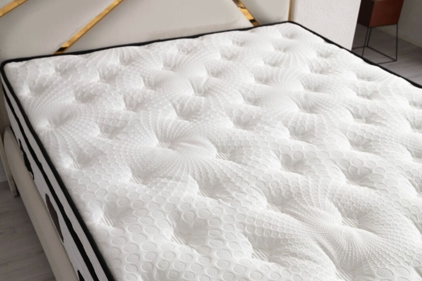 LIT COFFRE PARMA BEIGE CLAIR