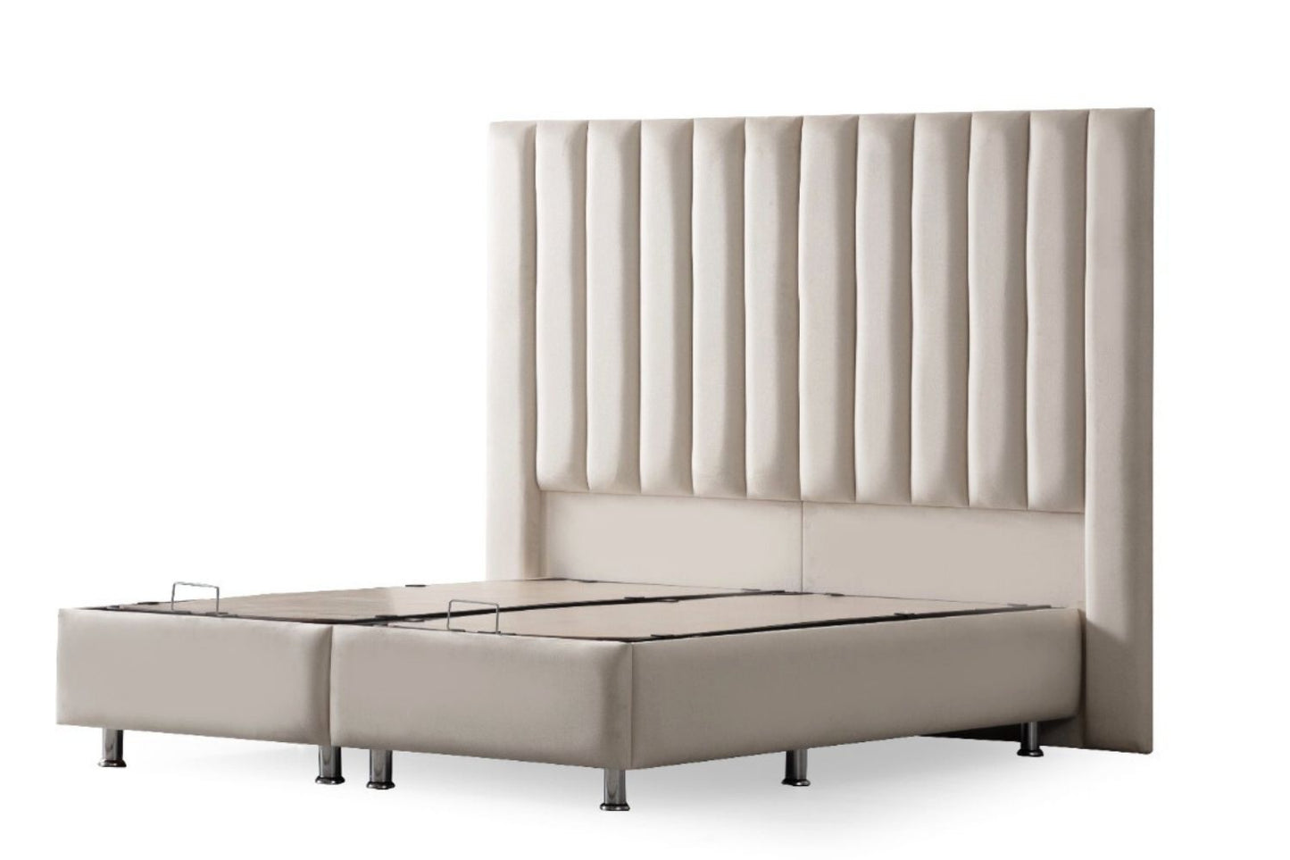 LIT COFFRE ATHENA BLANC CASSE