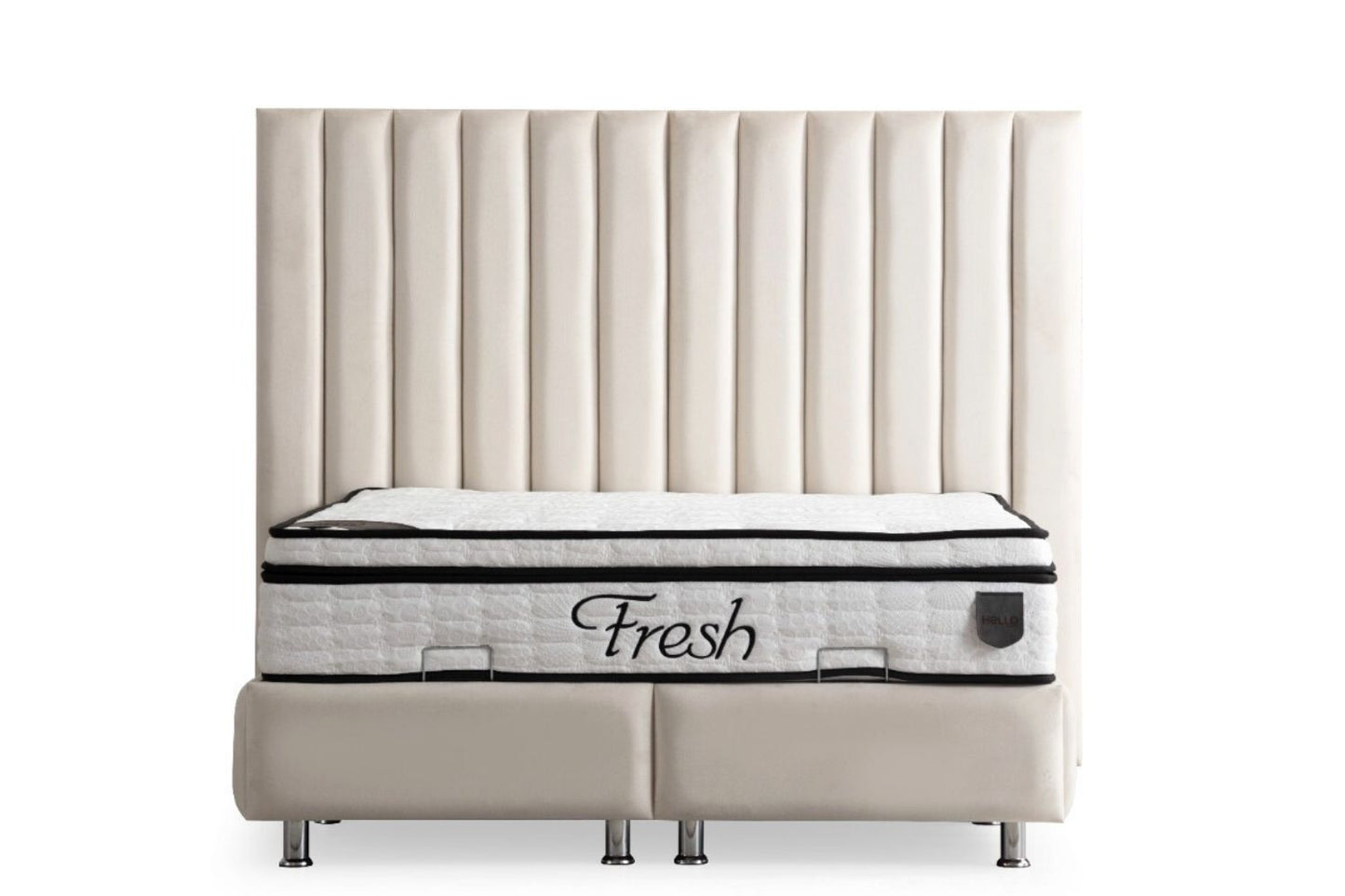 LIT COFFRE ATHENA BLANC CASSE