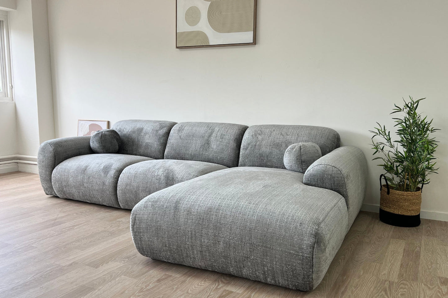 Canapé Cloud Tissu Marbella Gris Anthracite