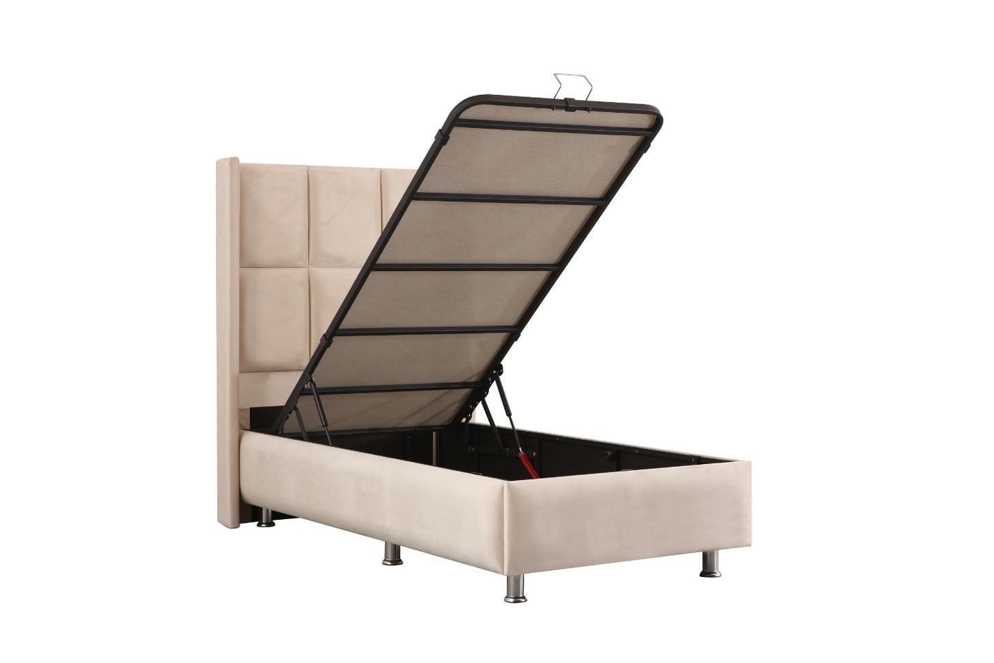 LIT COFFRE RIO 1 PLACE BEIGE