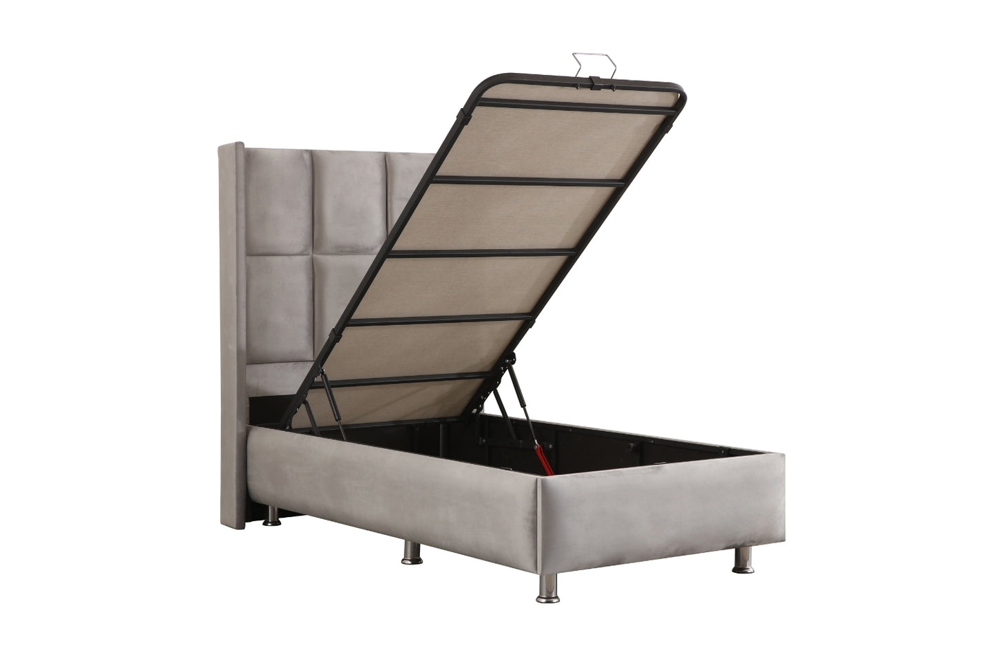 LIT COFFRE RIO 1 PLACE GRIS