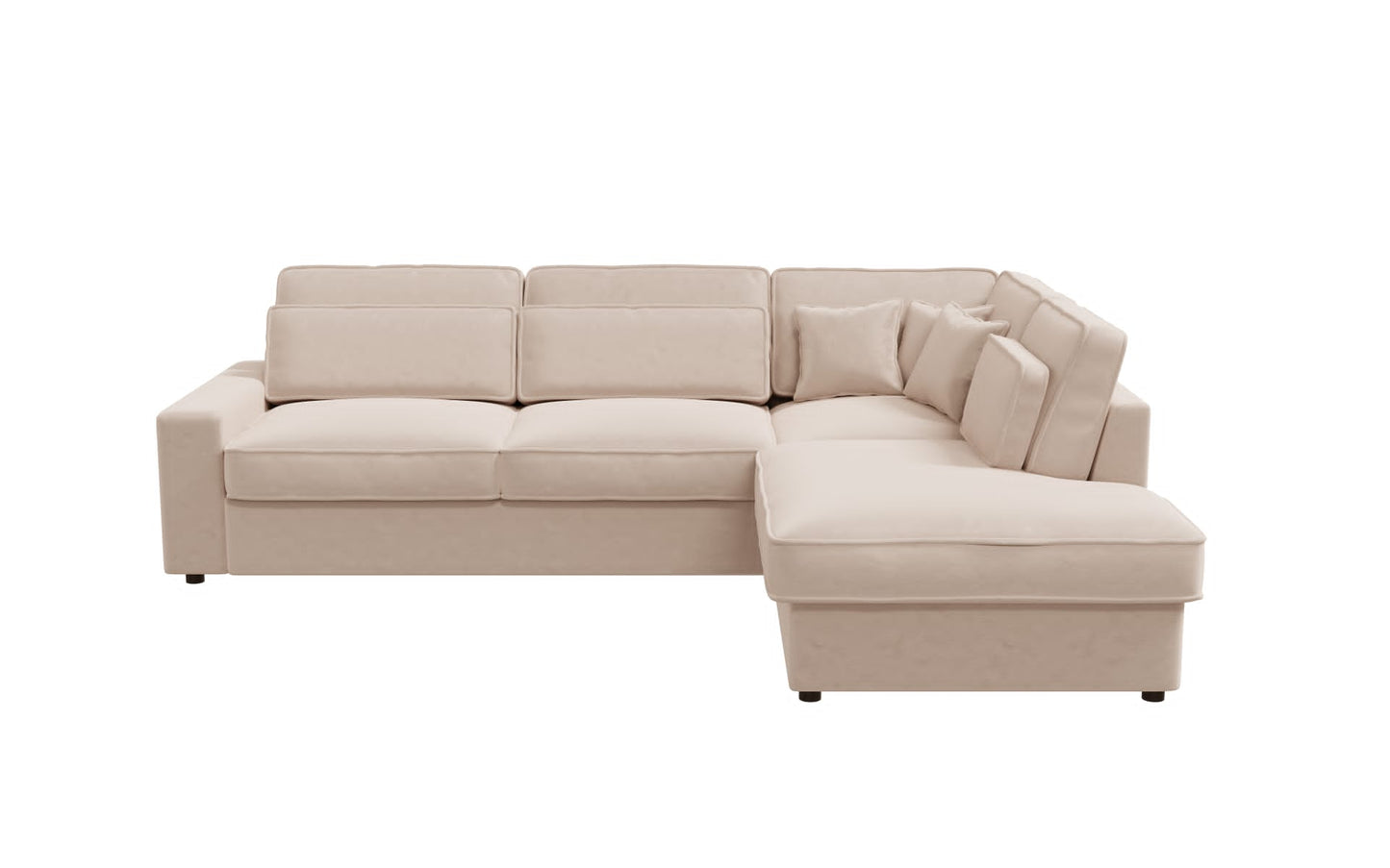 Canapé D'angle Lexus en velours Beige