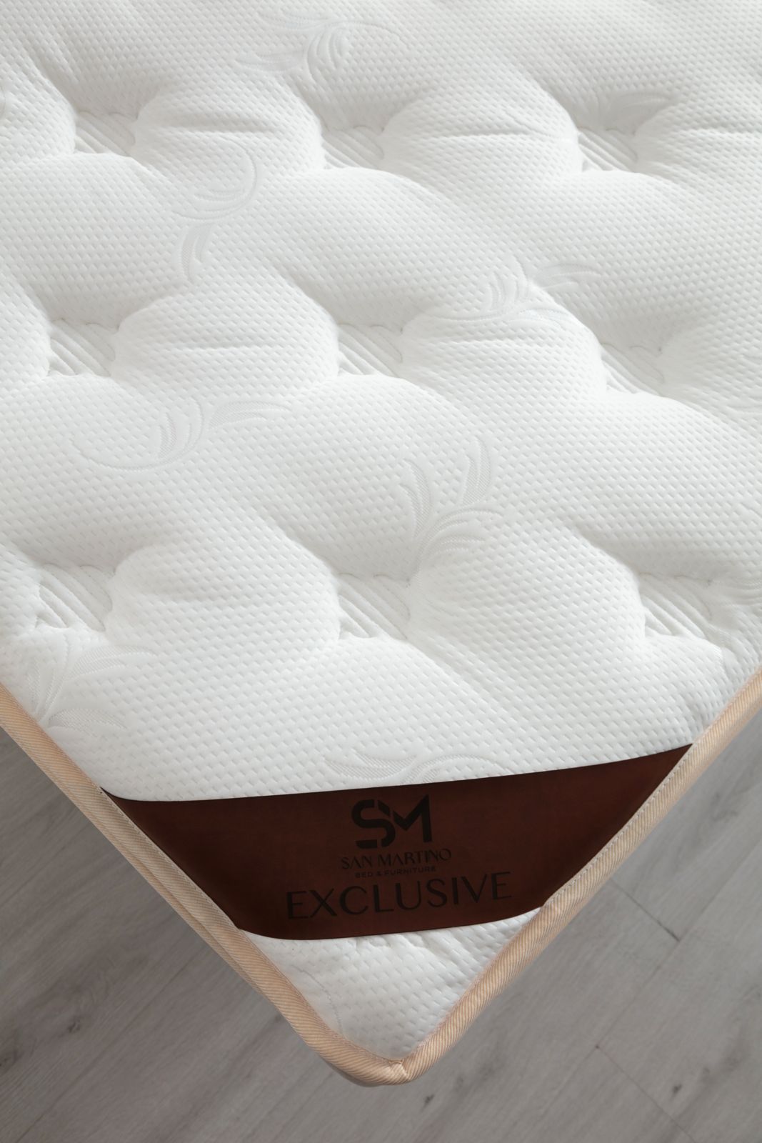 Matelas San Martino Exclusive Ressort - Epaisseur 32cm Beige