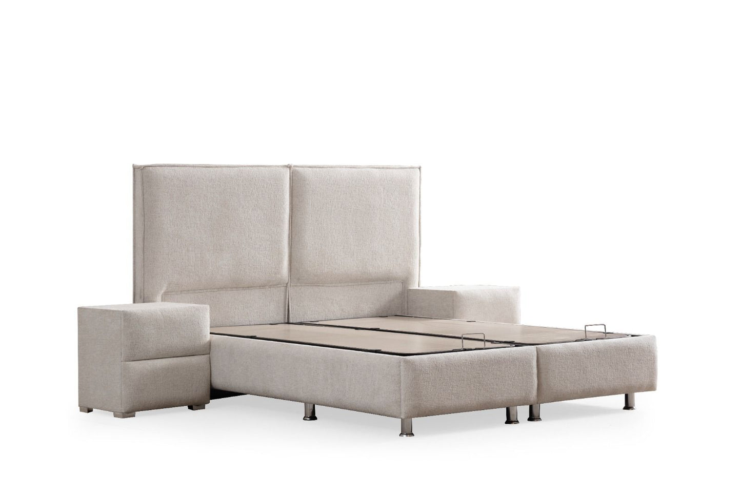 LIT COFFRE MAYA EN TISSUS CHENILLE