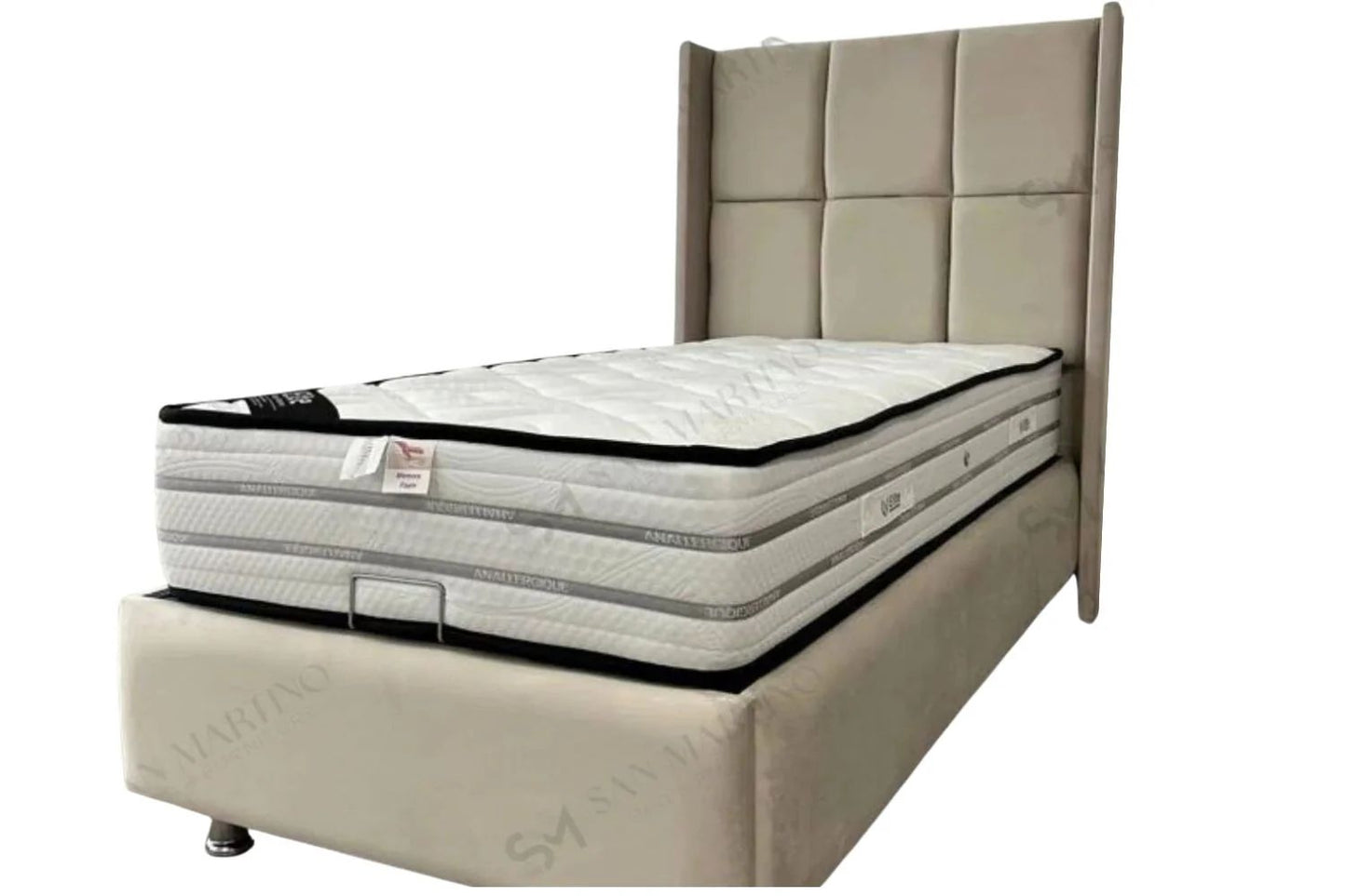 LIT COFFRE RIO 1 PLACE BEIGE