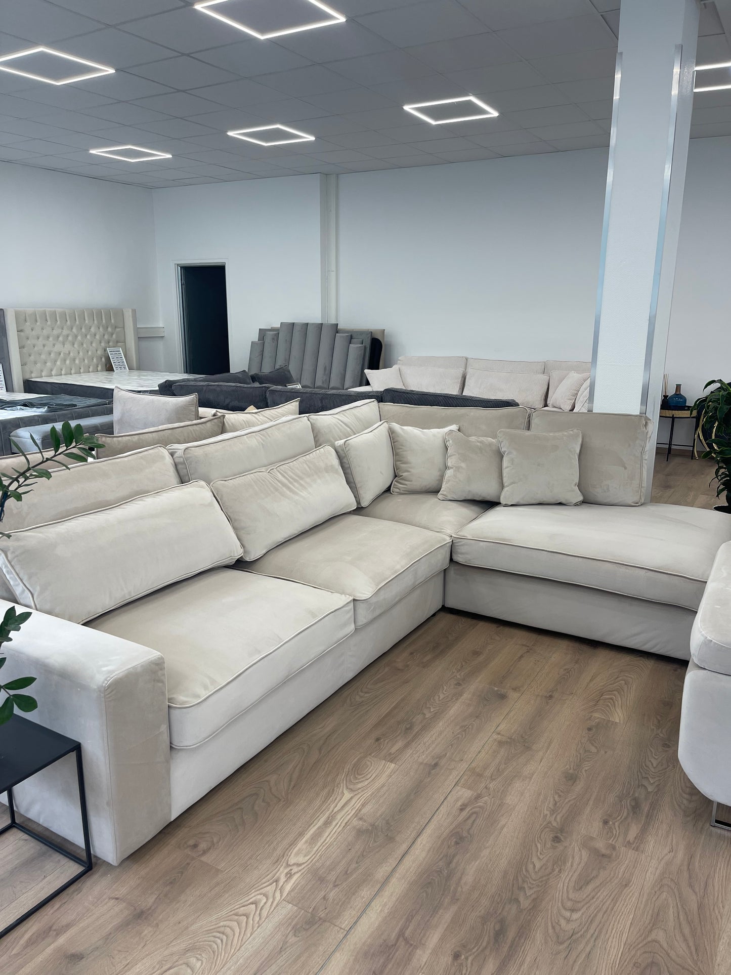 Canapé D'angle Lexus en velours Beige