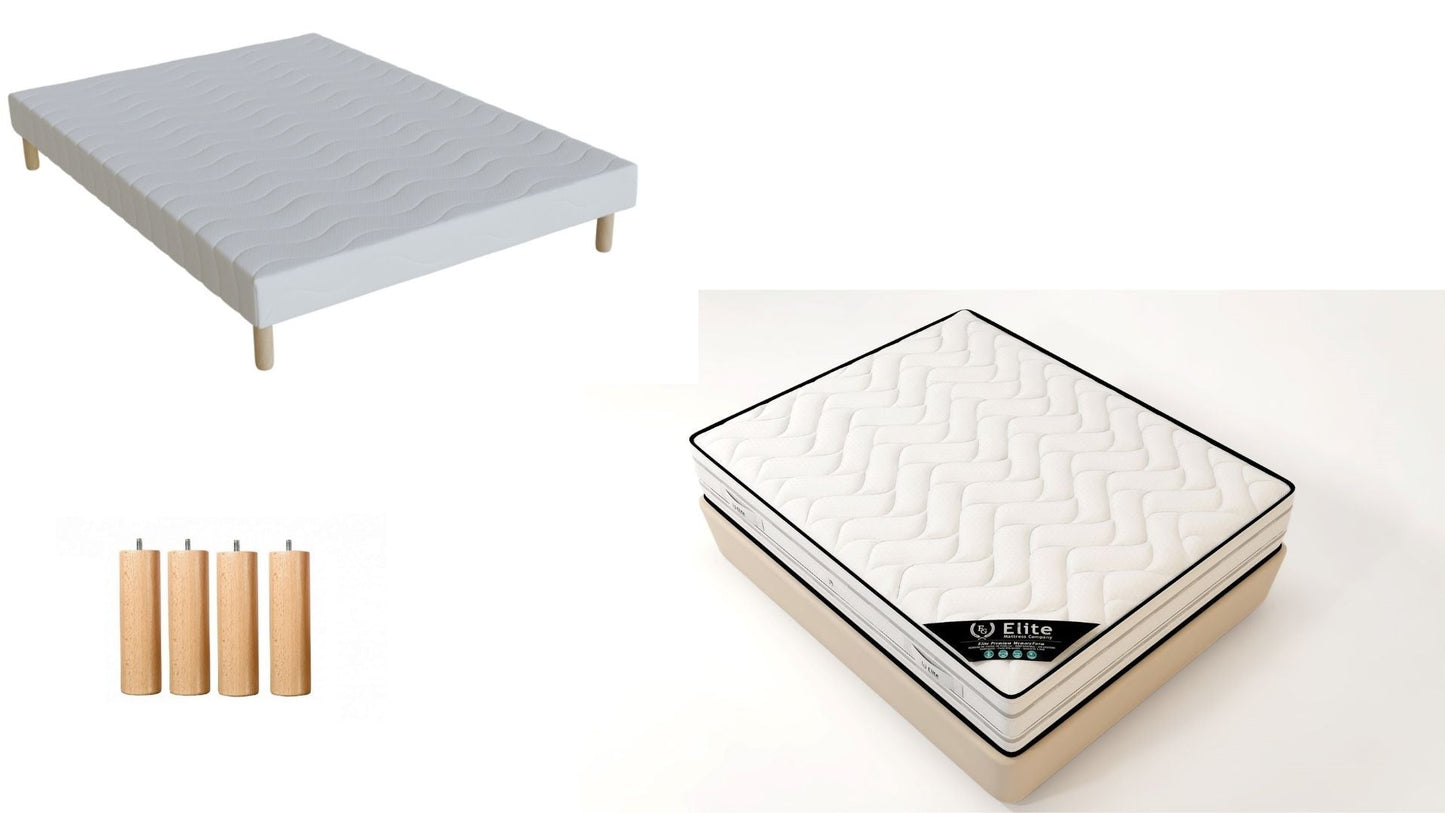 Ensemble Sommier Matelas Élite 25 cm – Memory