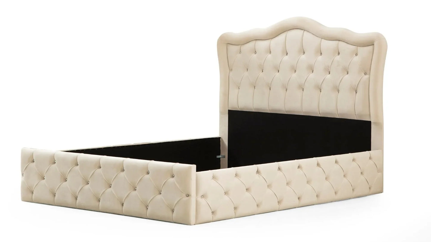 Cadre De Lit Venise Blanc Cassé