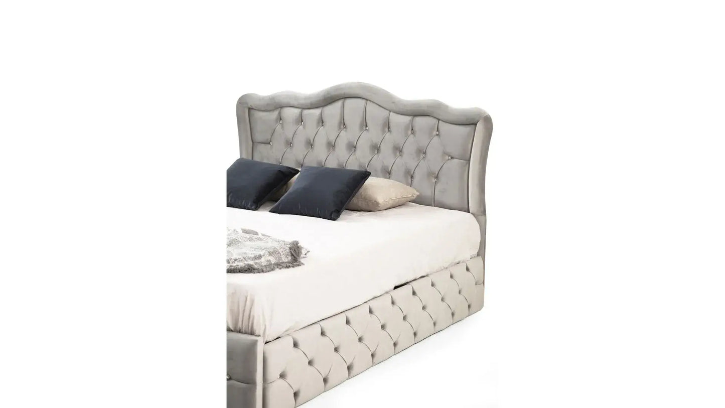 Cadre De Lit Venise Gris