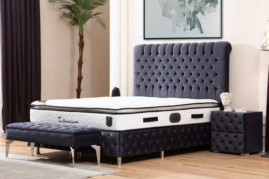 LIT COFFRE LUNA GRIS ANTHRACITE