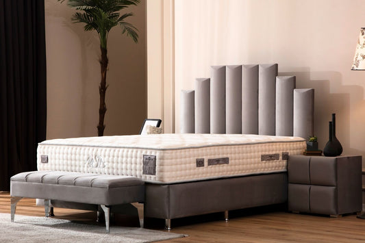 LIT COFFRE NATURA GRIS