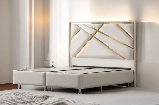 LIT COFFRE PARMA BEIGE CLAIR