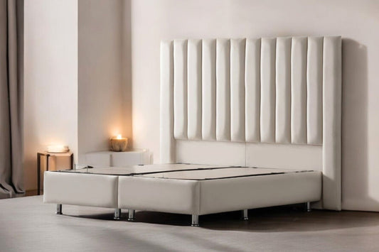 LIT COFFRE ATHENA BLANC CASSE