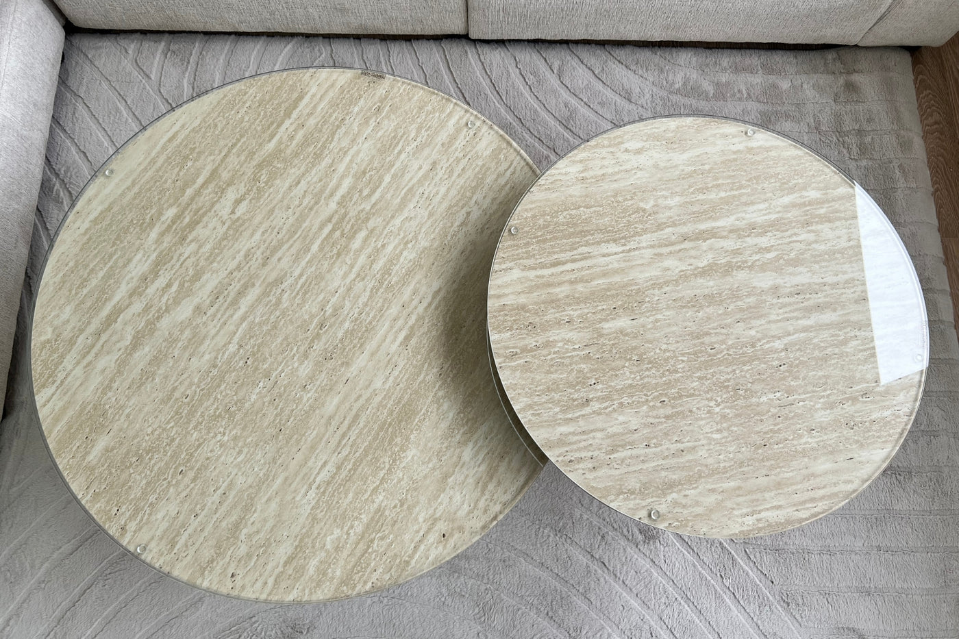 Table Basse Eden Effet Travertin