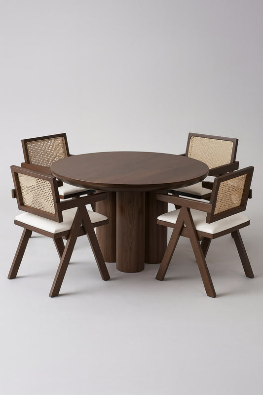 Table a manger effet Noyer Maya