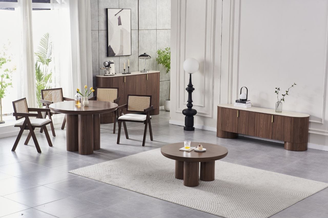 Table a manger effet Noyer Maya