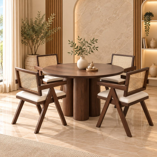 Table a manger effet Noyer Maya