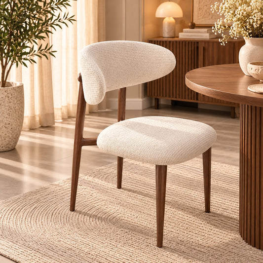 CHAISE BOYEME CHENILLE NOYER