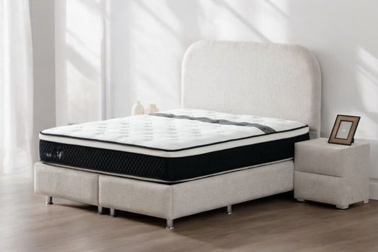 LIT COFFRE JADE EN TISSUS CHENILLE
